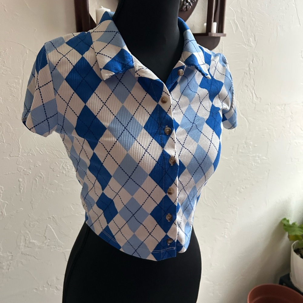 Crop top Button-Up Top